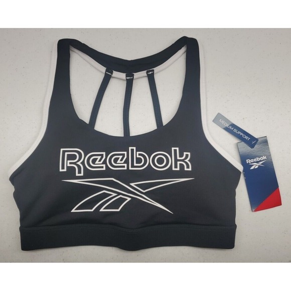 Reebok Other - Reebok Burst Racerback Sports Bra Wireless Black/White Women's Size Small NEW!
